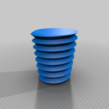 threaded flower pot container garden spiralized spiral contour mode vase household 3d print model - Mito3D