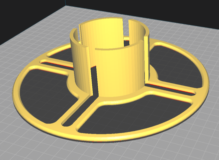 roscado carrete filamento spool less 3d print model - Mito3D