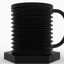 threaded mug cup 3d print model - Mito3D