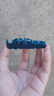 three-dimensional key ring mitsubishi lancer evo x cars keychain keys toys model design 3d print model - Mito3D