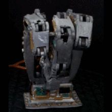 três dedos mão robótica gadget fantoche mecanismo futurista terminator biônica artificial membro 3d print model - Mito3D