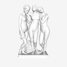 three graces louvre paris art le muse du museum france 3d print model - Mito3D