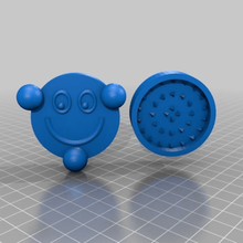 drei Kugeln blindmans smiley-grinder home Haushalt Motorsense Unkraut herb grinder Hanf-Docht Kaffeemühle 3d print model - Mito3D