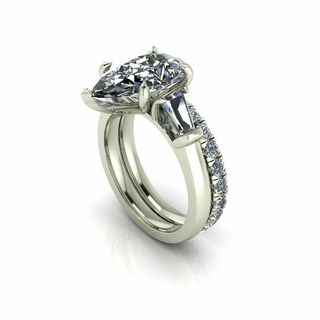 calcolo diamante nozze squillare braccialetto solitario gioielleria gioielli zaffiro oro argento Fidanzamento cad stampabile 3d pendente orecchino 3d print model - Mito3D