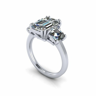 Stein Smaragd Ring r1 Schmuck Armband Solitär Diamant Juwelen Saphir Gold Silber Engagement Hochzeit cad druckbar 3d Anhänger Ohrring Armreif 3d print model - Mito3D