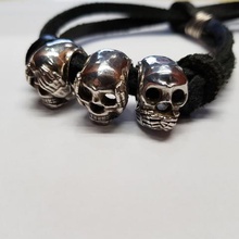 three wise skull jewelry bracelet 3d print model - Mito3D