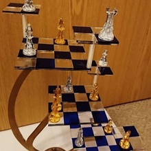 three-dimensional chess laser cut game props star trek 3d 3 dimensional 3d print model - Mito3D