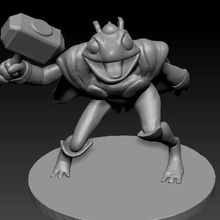 throg art throg thor avengers marvel frog multiverse 3d print model - Mito3D