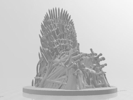 throne game thrones chair lanister targarean 3d print model - Mito3D