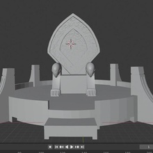 throne lord zedd various power rangers 3d print model - Mito3D
