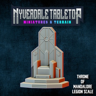 throne mandalore star wars fan art legion empire 3d print model - Mito3D