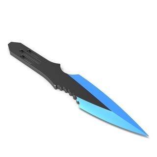 throwing knife sharp dagger weapon steel ninja fight japanese combat dangerous iron throw military blade battle target silent violence attack 3d print model - Mito3D