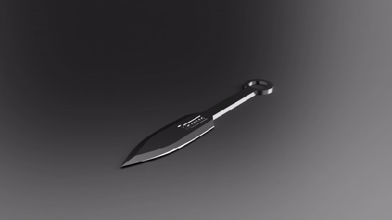 jogando faca airsoft arma assalto tático ninja Estrela trowing brinquedo suporte 3d print model - Mito3D