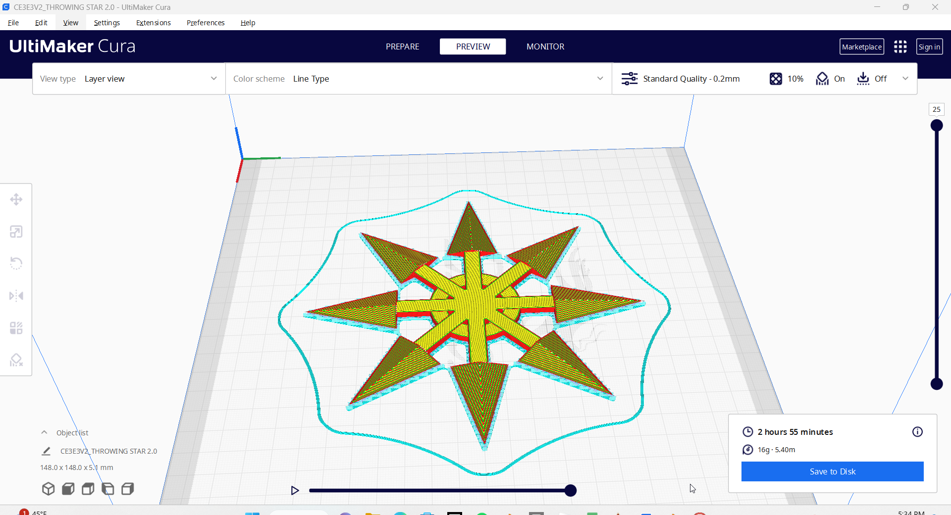 atma star 20 3D print model - Mito3D