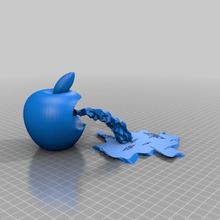 throwing up apple art signs logos 3d print model - Mito3D