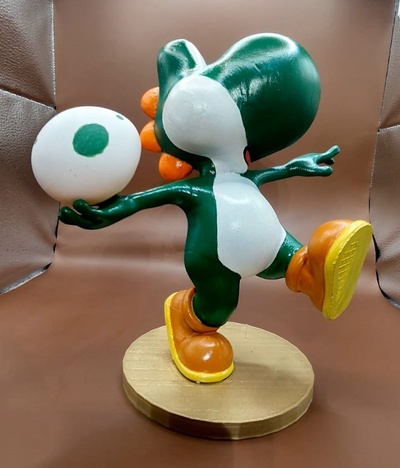 lancio yoshi arte mario luigi nintendo giocattolo 3d print model - Mito3D