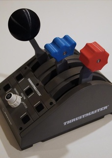 thrustmaster boeing tca quadrant - throttle prop mixture levers video games 3d print model - Mito3D
