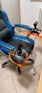 maestro empuje hotas tflight silla abrazadera adaptador juego azar vuelo dcs xplane simulador 3d print model - Mito3D