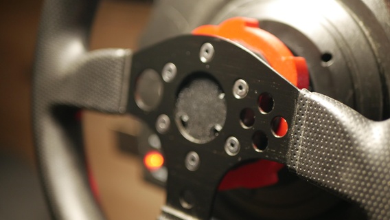 thrustmaster t300 stock wheel adapter sim racing simracing 3d print model - Mito3D