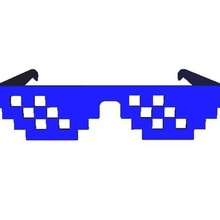 thug life articulado gafas de la moda el disfraz bisel 3d print model - Mito3D