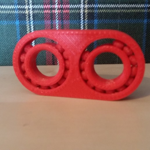 thumb spinner ball-bearing game thumbs fidget mechanical toy 3D print model - Mito3D
