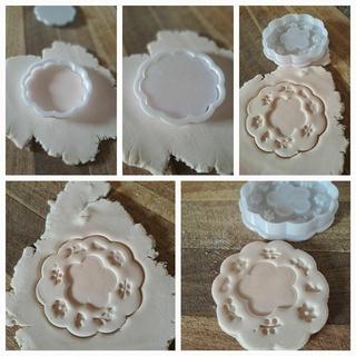 empreinte biscuit coupeur timbre fleur biscuits oiseaux nid coupeurs grotte framboise polonais gâteau thé argile 3d print model - Mito3D