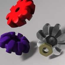 thumbwheel m3 knob gadget nut 3d print model - Mito3D