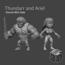 thundarr ariel 2 pack eternia mini's style 80s action figure barbarian dungeons dragons fantasy figures greyskull he-man male masters universe miniature miniatures motu muscles toy vintage 3d print model - Mito3D