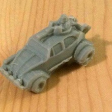 trovão estrada besouros carros Gaslands Mad Max jogos 3d print model - Mito3D