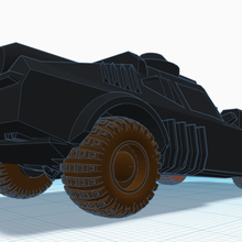 thunder road 1 64 ölçek dönen tekerlekler uçağı oyun araç mad max poly düşük gaslands araba 3d print model - Mito3D