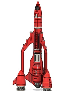 Thunderbird 3 vaisseau spatial navire jouet assemblable trousse espace 3d print model - Mito3D