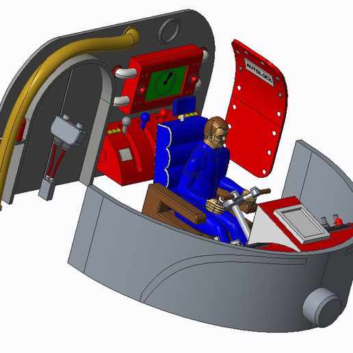 thunderbird 4 pozzetto x3 opzione gioco dettagliata tb4 3D print model - Mito3D