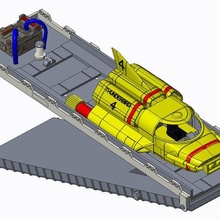 Thunderbird 4 starten Pad Kit Spiel tb4 3d print model - Mito3D