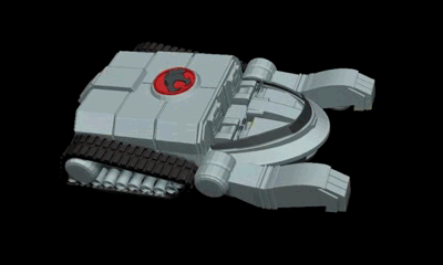 thundercat's thundertank thundercats liono cheetara panthro tygra silverhawks tank vehicle caterpillar 3d print model - Mito3D
