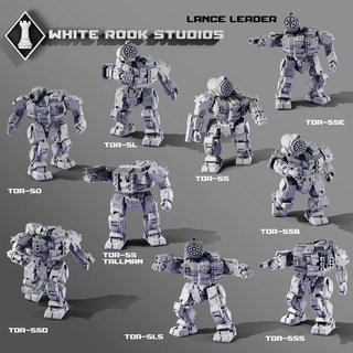 thunderlord - lance leader Game tabeltop battelmech battel mech fighttech fightmech toy 3d print model - Mito3D