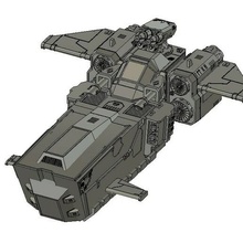 dente trovão transporte vikings martelo guerra 40k espaço Lobos 3d print model - Mito3D