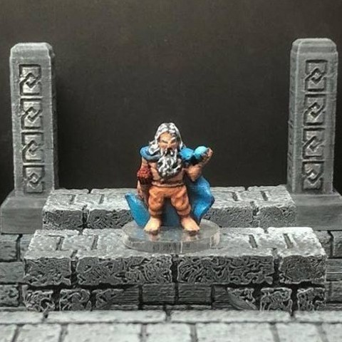 thyrik hill dwarf sorcerer 28mmheroic scale game boardgame boardgames dnd dummies dummy dungeon dungeons dragons dwarves fantasy frostgrave gaming miniature miniatures 28mm mordheim pathfinder roleplaying rpg sculptris tabletop tool tools wargame wargames wargaming warhammer wayfarer tactics 3D print model - Mito3D