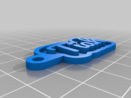 tiah angepasst Schlüsselanhänger 3d print model - Mito3D