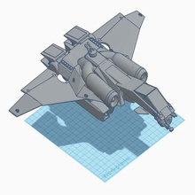 tiberius dropship Spiel - Spielzeug 3d print model - Mito3D