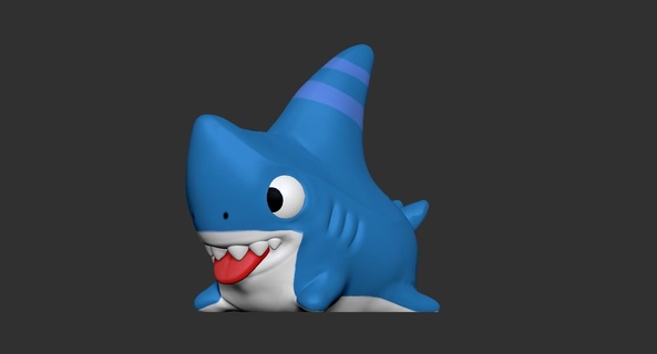 Tibucan Haifischhund Kunst Netflix Hai Hund Kinder Spielzeug Haus 3d Tier Drucker abspielen 3d print model - Mito3D
