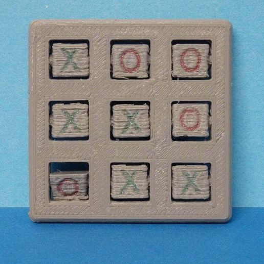 tic tac toe morpion casse tete puzzle toy 3D print model - Mito3D