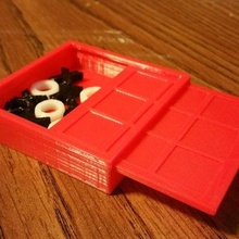 tic tac toe pocket box game toy 3d print model - Mito3D