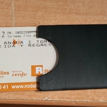 biglietto titolare supporto 3d print model - Mito3D