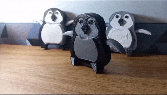 gıdıklayıcı penguen ping hayır esnek mafsallı taşınabilir gıdıklamak kış mutlu ayak hayvanlar 3d print model - Mito3D