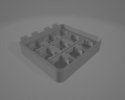 tictactoe scatola gioco Perfetto ragazzi 3d print model - Mito3D