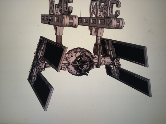 tie drone jogos gravata zangão d estrela guerras guerra estrelas 3d print model - Mito3D