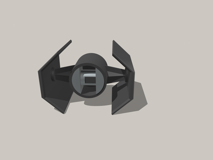 Corbata combatiente reloj soporte guerra Galaxias espacio Embarcacion imperio Jedi sith 3d print model - Mito3D