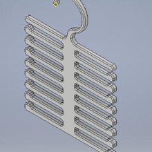 Krawatte Kleiderbügel krawattenhalter home halterung krawatte Halter hanger Band 3d print model - Mito3D