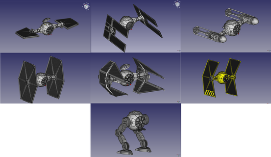 cravatta valore pacco 375 figura giocattolo nave gioco droide scifi stella guerre Guerre stellari hasbr0 mego kenner mattel repro 3d print model - Mito3D