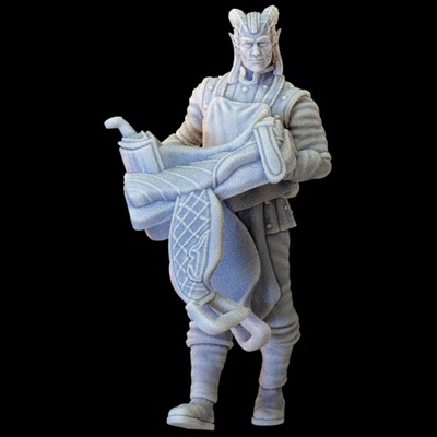 tiefling porta sela média negociação distrito vol ii kickstarter demônio diabo transportadora cavalo comerciante trabalhador noivo selim npc traidor 3d print model - Mito3D